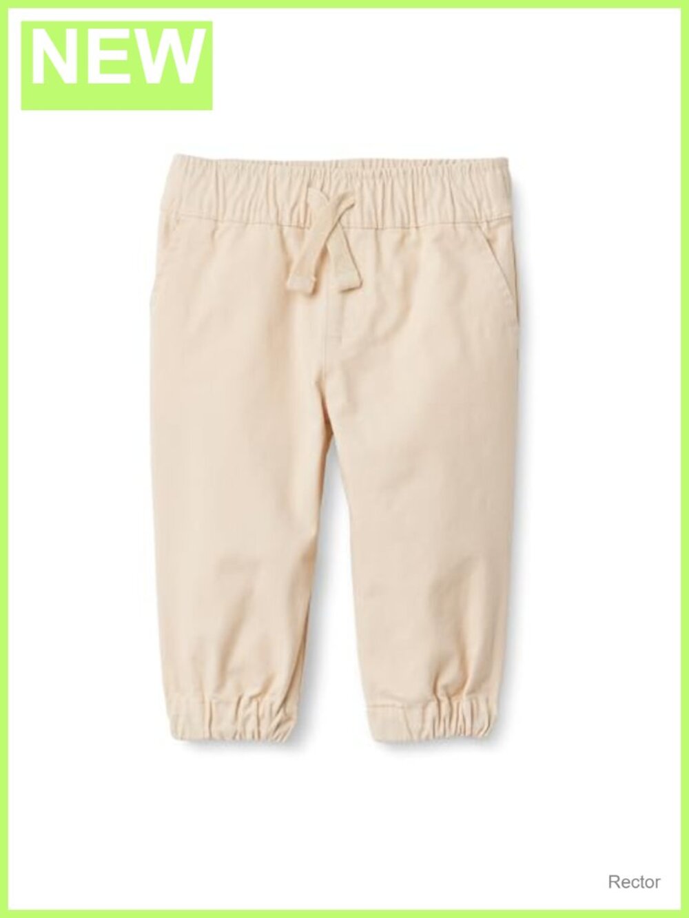 Unisex Kids Pull-On Twill Jogger Pants Relaxed Fit Cotton Stretch